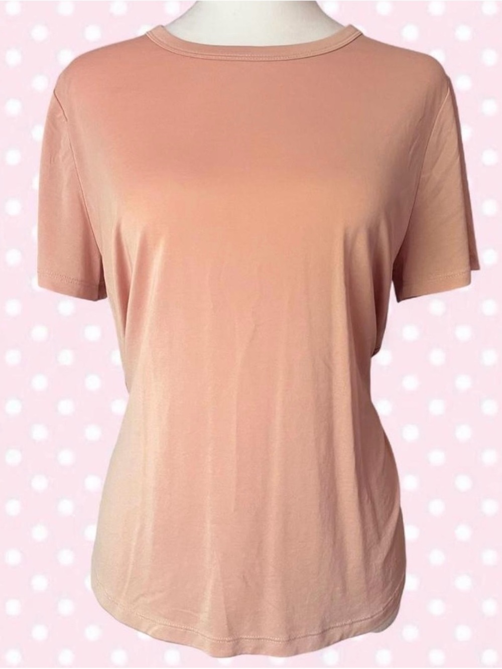 a new day Blush-Peach Short Sleeve Crew Tee